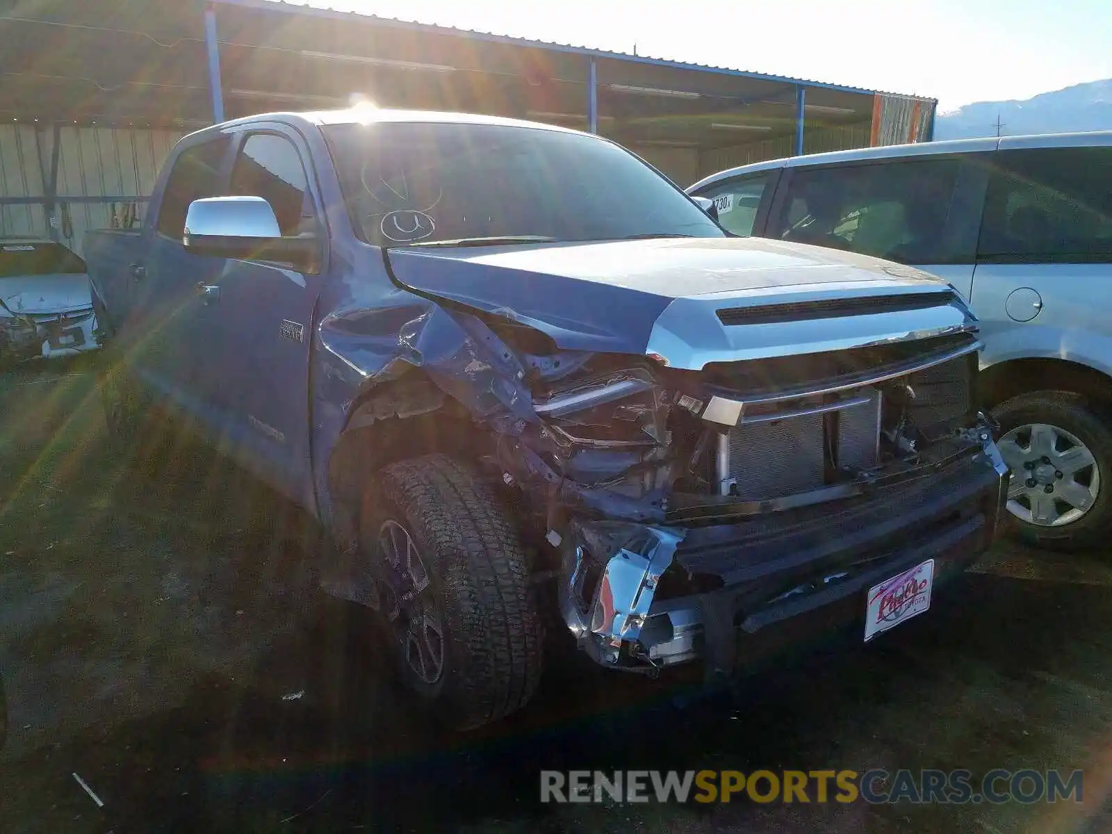 1 Photograph of a damaged car 5TFHY5F17LX881882 TOYOTA TUNDRA 2020