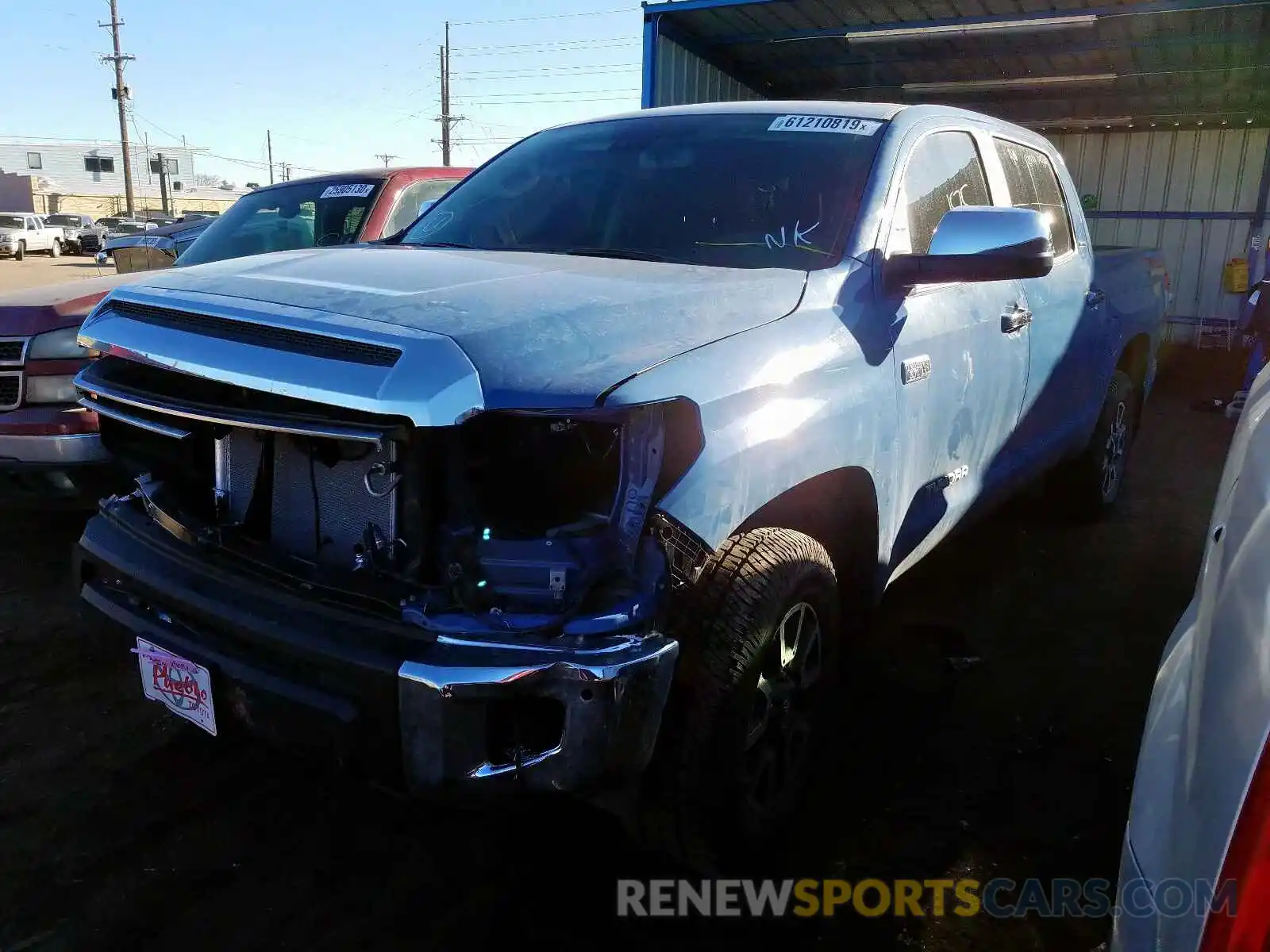 2 Photograph of a damaged car 5TFHY5F17LX881882 TOYOTA TUNDRA 2020