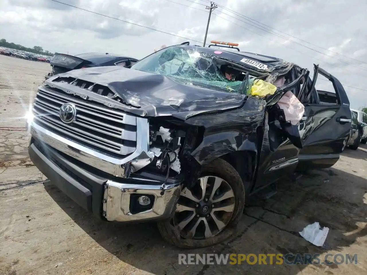 2 Photograph of a damaged car 5TFHY5F18LX898982 TOYOTA TUNDRA 2020