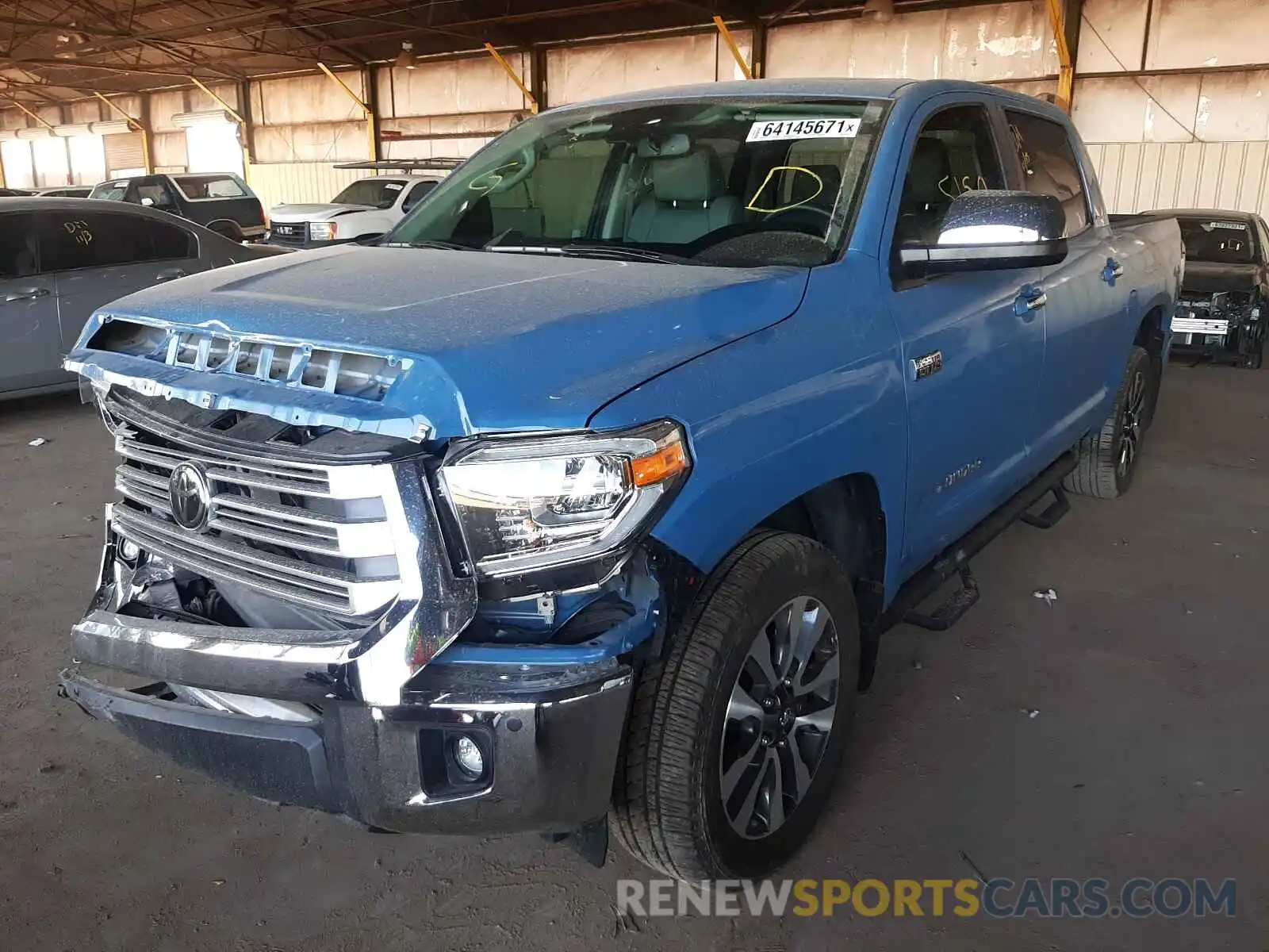 2 Photograph of a damaged car 5TFHY5F18LX918776 TOYOTA TUNDRA 2020