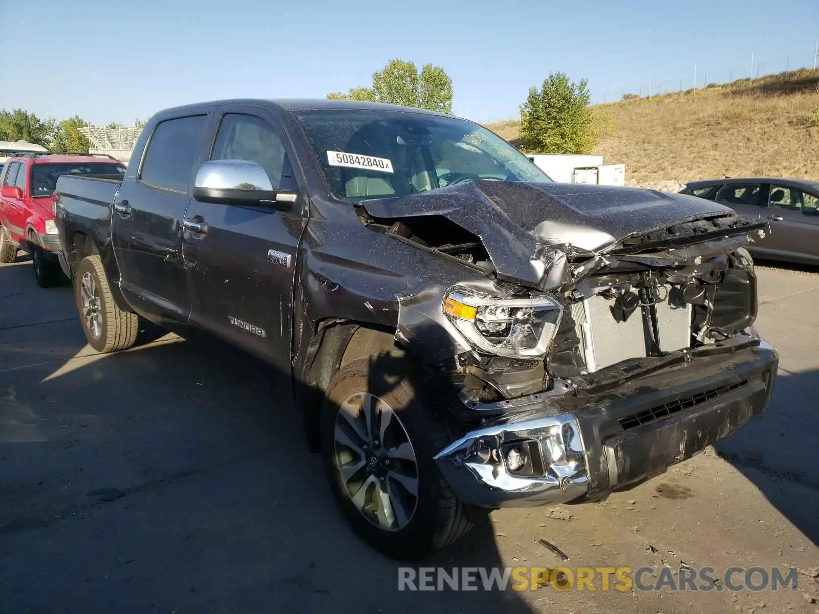 1 Photograph of a damaged car 5TFHY5F18LX934203 TOYOTA TUNDRA 2020