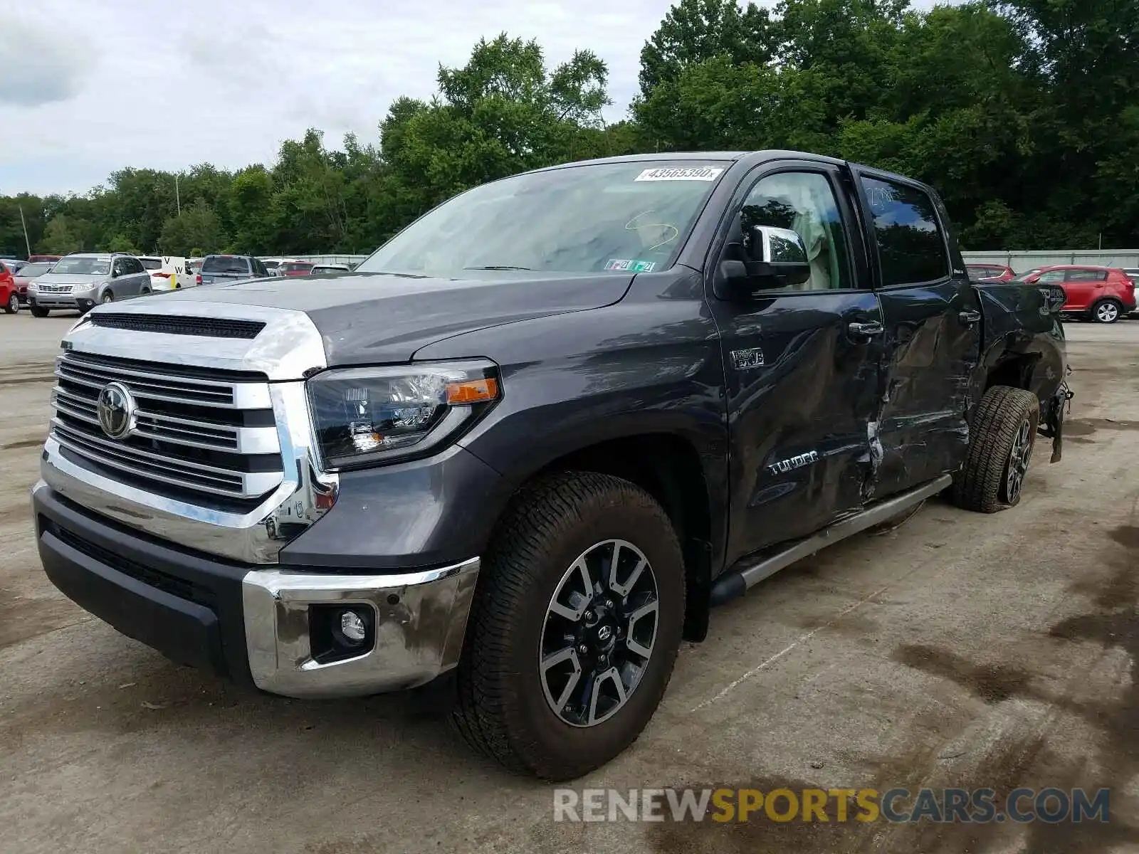 2 Photograph of a damaged car 5TFHY5F1XLX913613 TOYOTA TUNDRA 2020