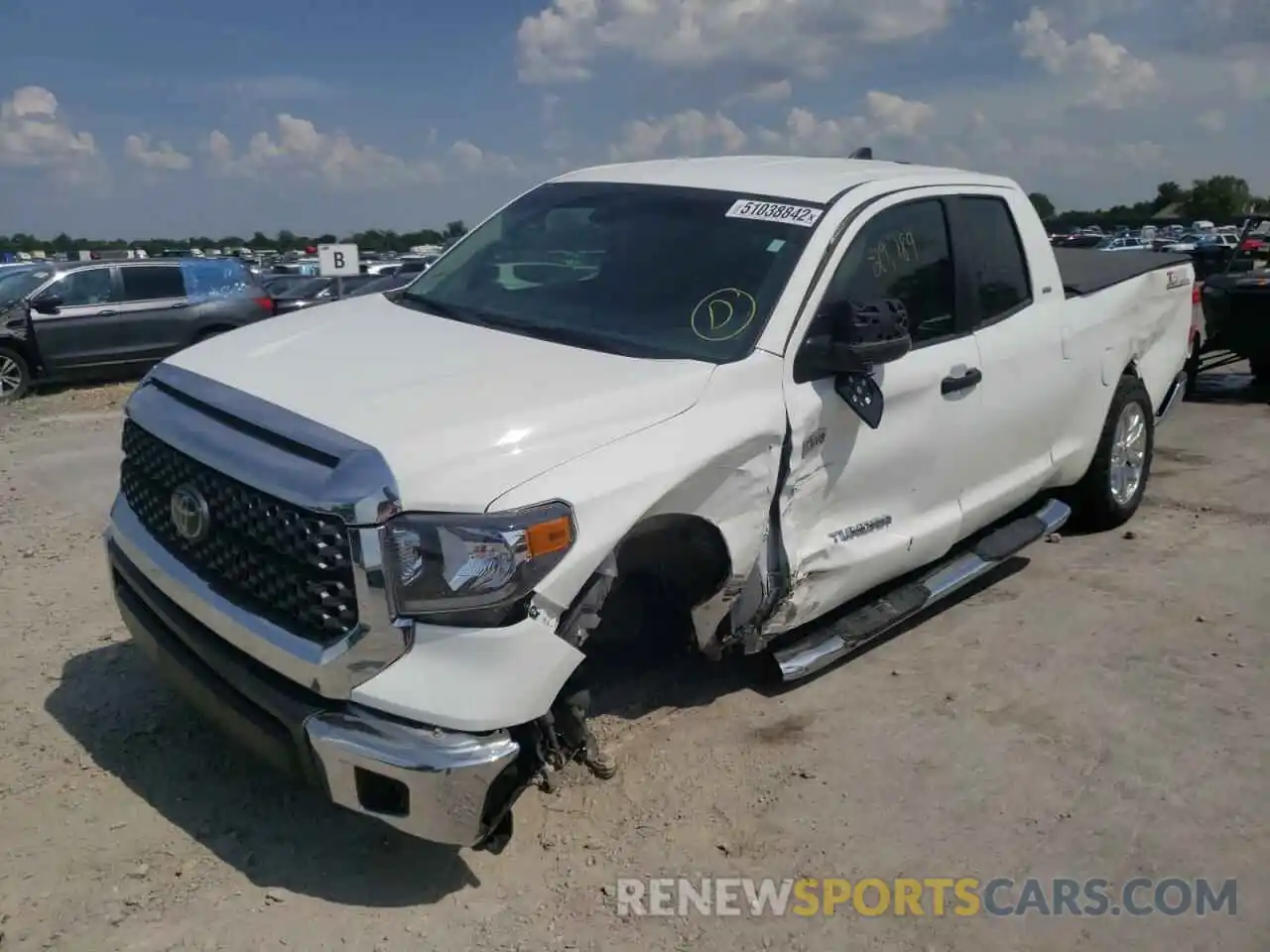 2 Photograph of a damaged car 5TFRY5F10LX257264 TOYOTA TUNDRA 2020