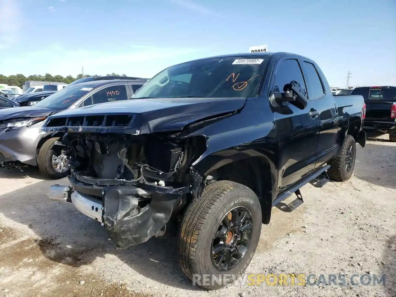 2 Photograph of a damaged car 5TFRY5F10LX271617 TOYOTA TUNDRA 2020