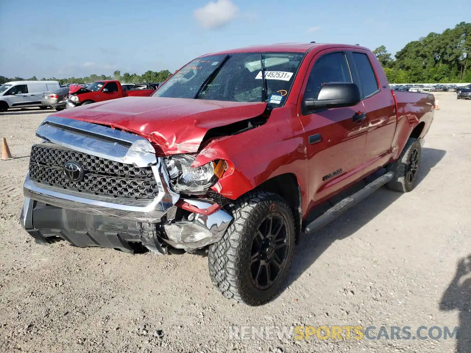 2 Photograph of a damaged car 5TFRY5F12LX259646 TOYOTA TUNDRA 2020