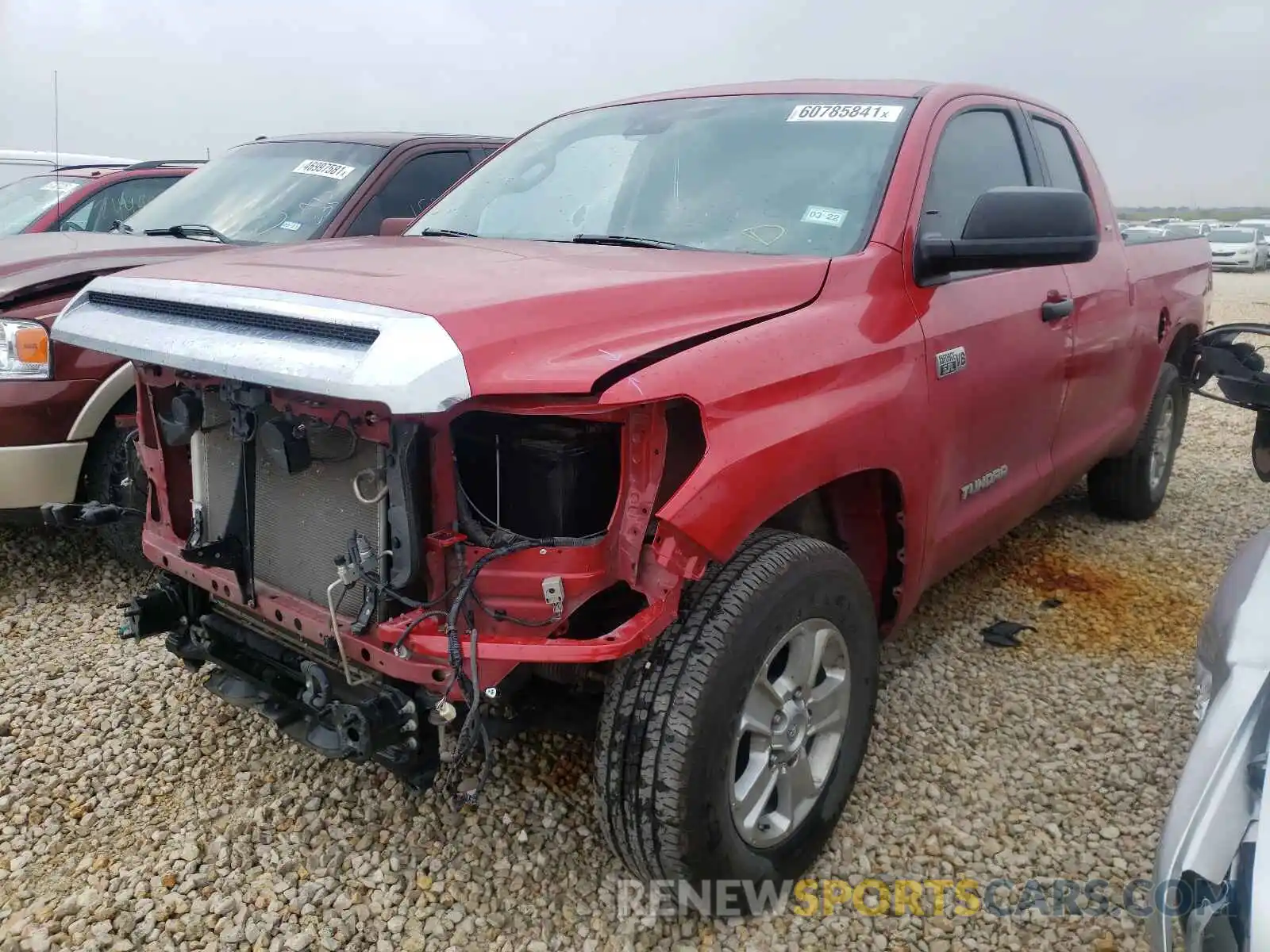 2 Photograph of a damaged car 5TFRY5F15LX261021 TOYOTA TUNDRA 2020