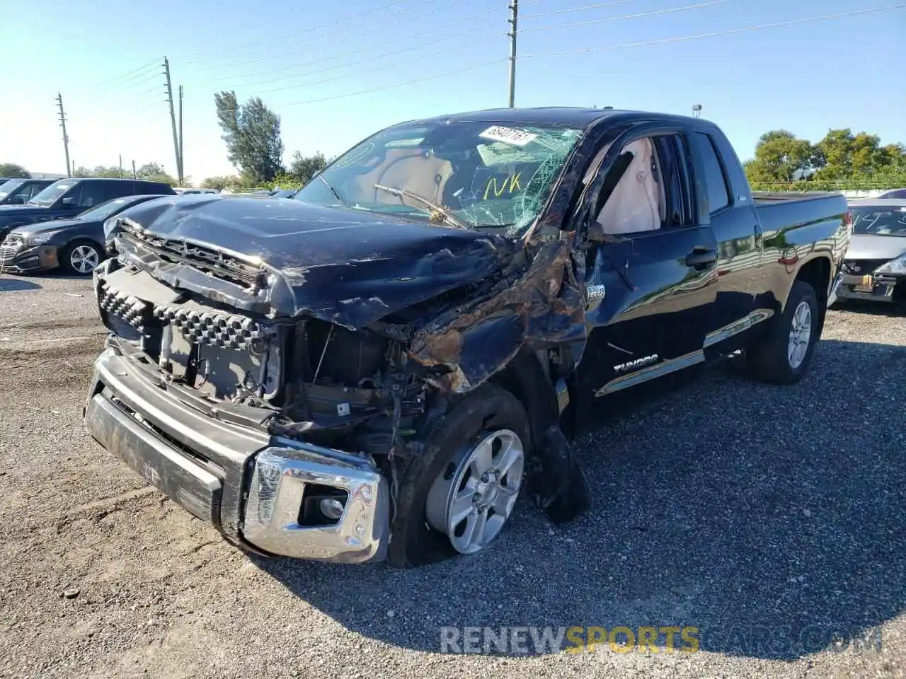 2 Photograph of a damaged car 5TFRY5F16LX256538 TOYOTA TUNDRA 2020