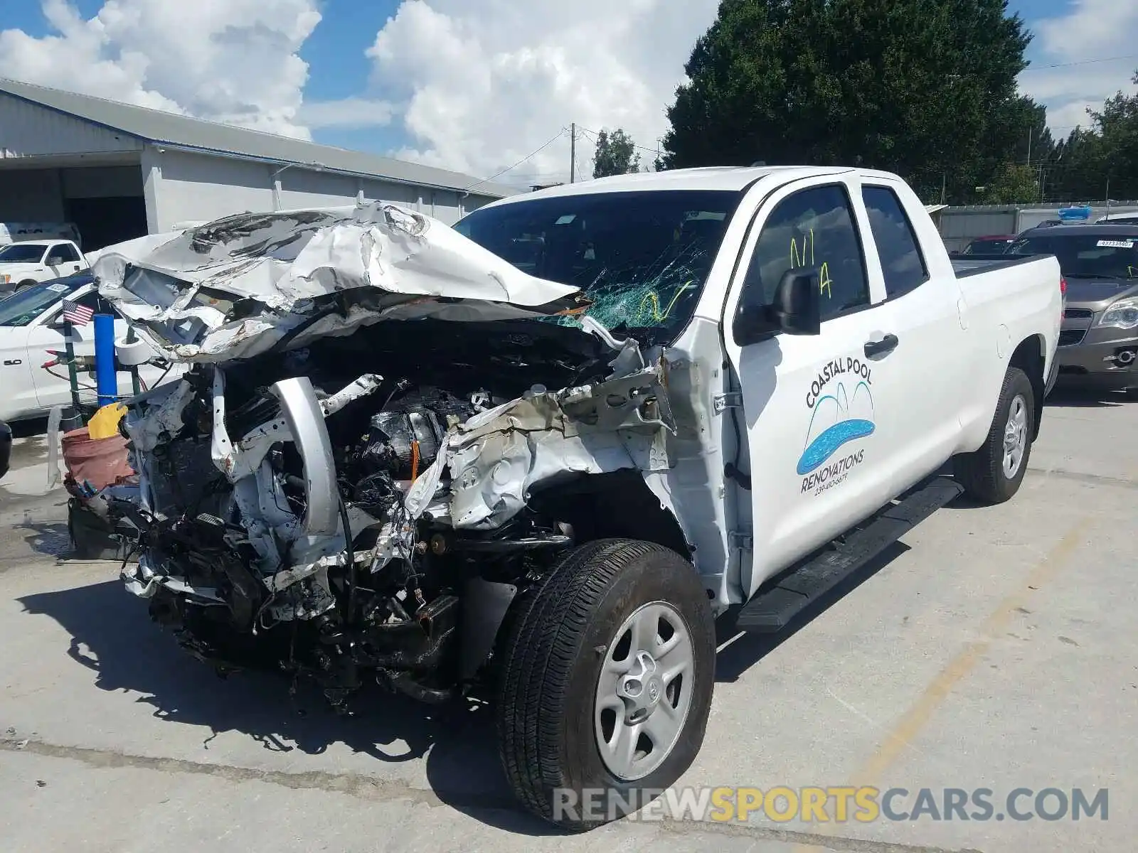 2 Photograph of a damaged car 5TFRY5F17LX268262 TOYOTA TUNDRA 2020