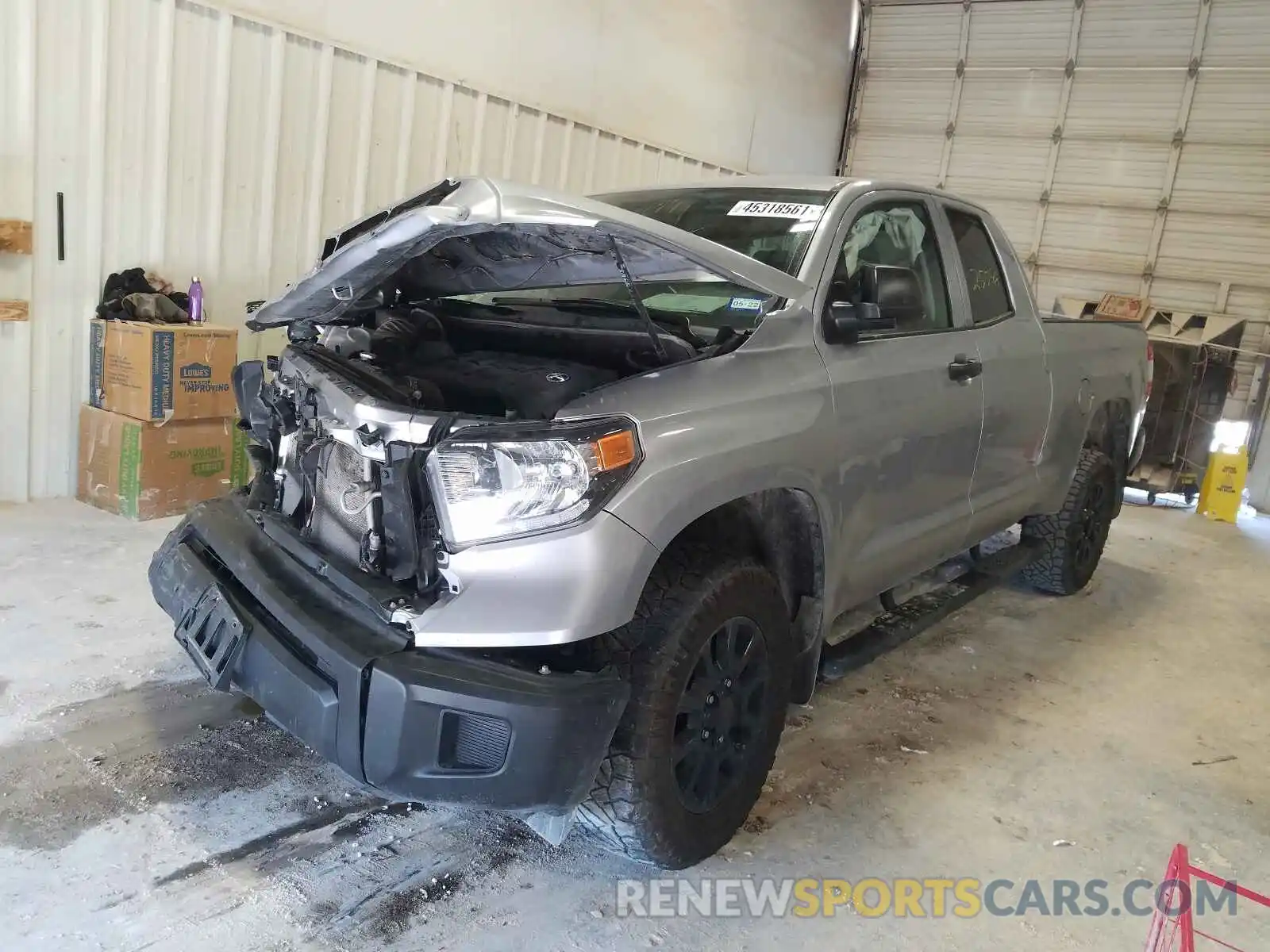 2 Photograph of a damaged car 5TFRY5F17LX268567 TOYOTA TUNDRA 2020