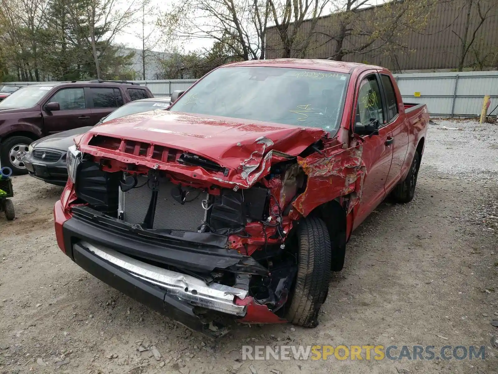 2 Photograph of a damaged car 5TFUY5F10LX873024 TOYOTA TUNDRA 2020