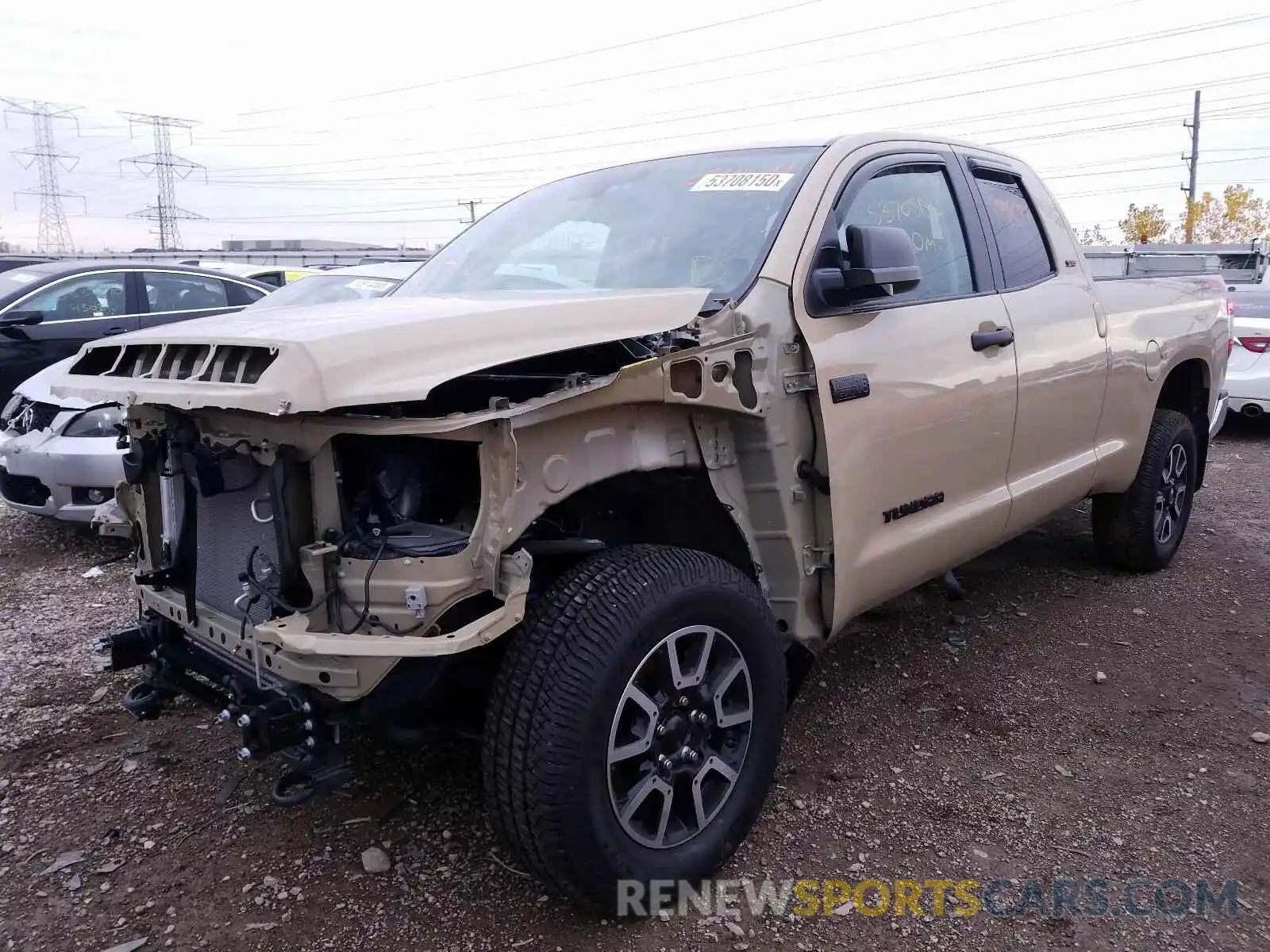 2 Photograph of a damaged car 5TFUY5F10LX894097 TOYOTA TUNDRA 2020