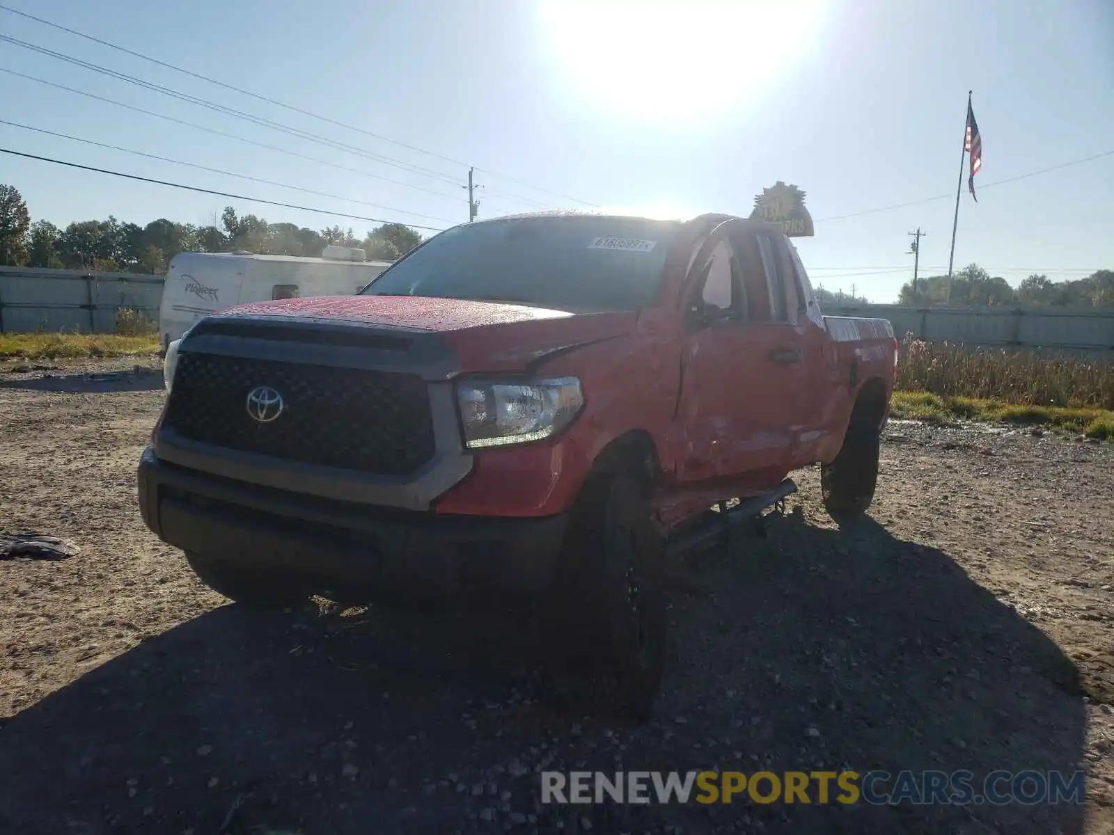 2 Photograph of a damaged car 5TFUY5F10LX894259 TOYOTA TUNDRA 2020