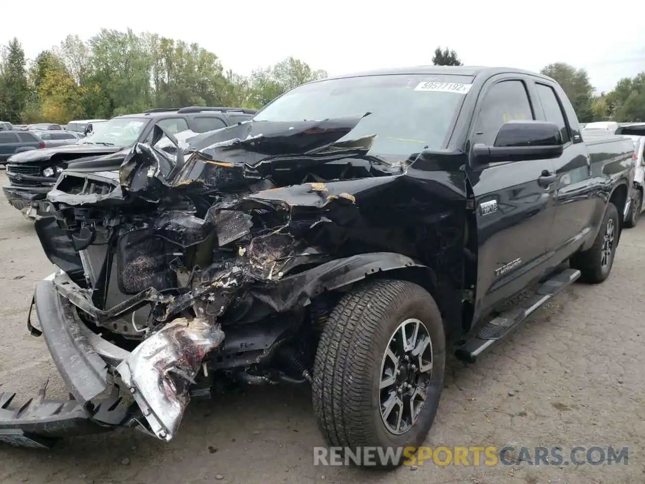 2 Photograph of a damaged car 5TFUY5F12LX929657 TOYOTA TUNDRA 2020