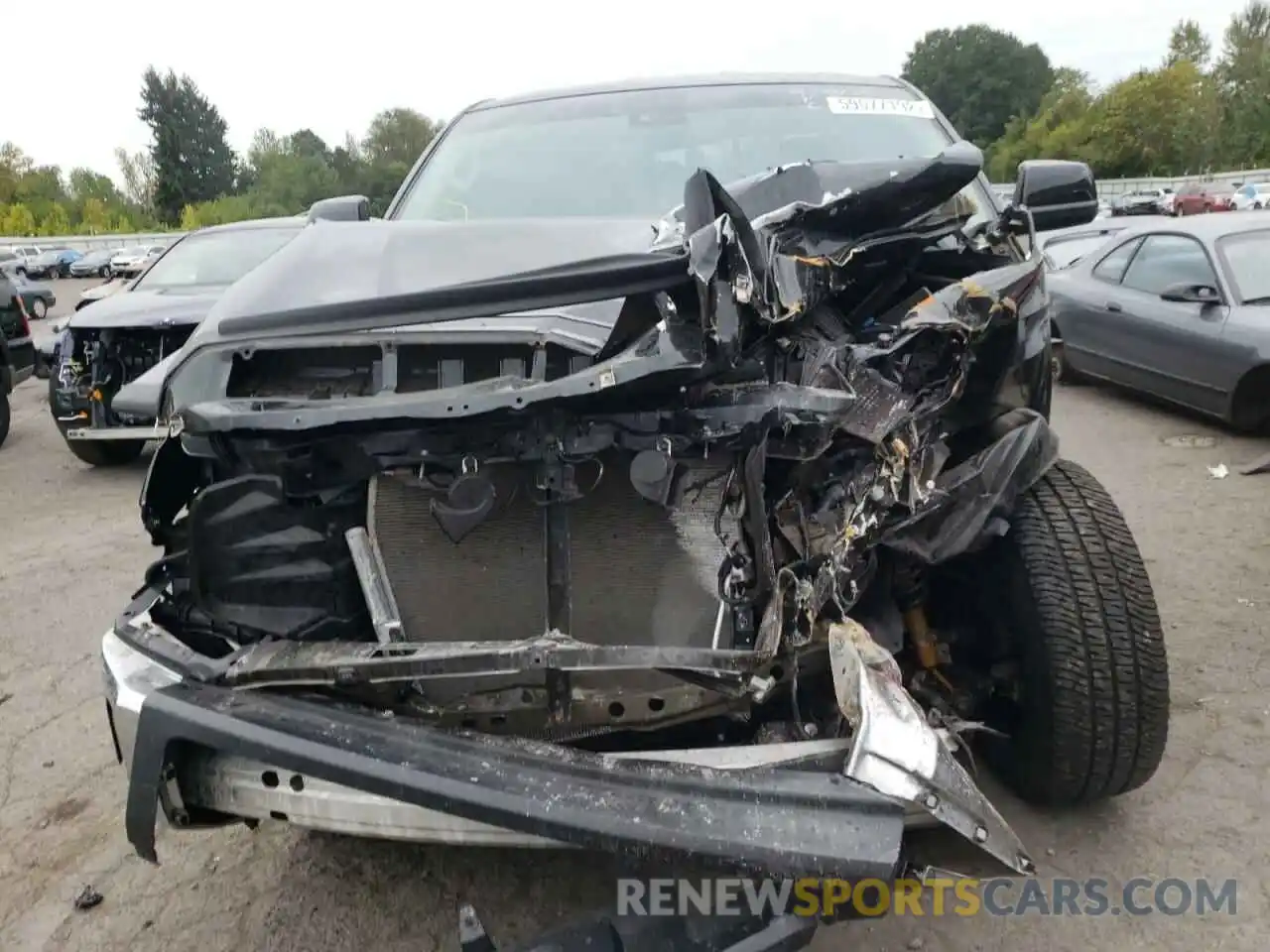 9 Photograph of a damaged car 5TFUY5F12LX929657 TOYOTA TUNDRA 2020