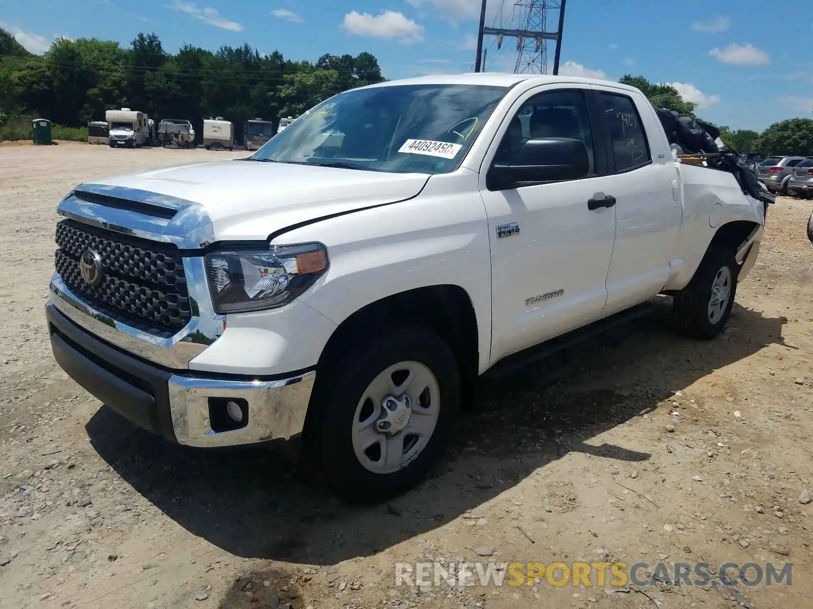 2 Photograph of a damaged car 5TFUY5F15LX889364 TOYOTA TUNDRA 2020