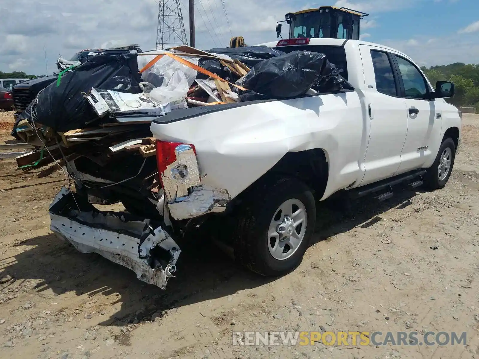 4 Photograph of a damaged car 5TFUY5F15LX889364 TOYOTA TUNDRA 2020