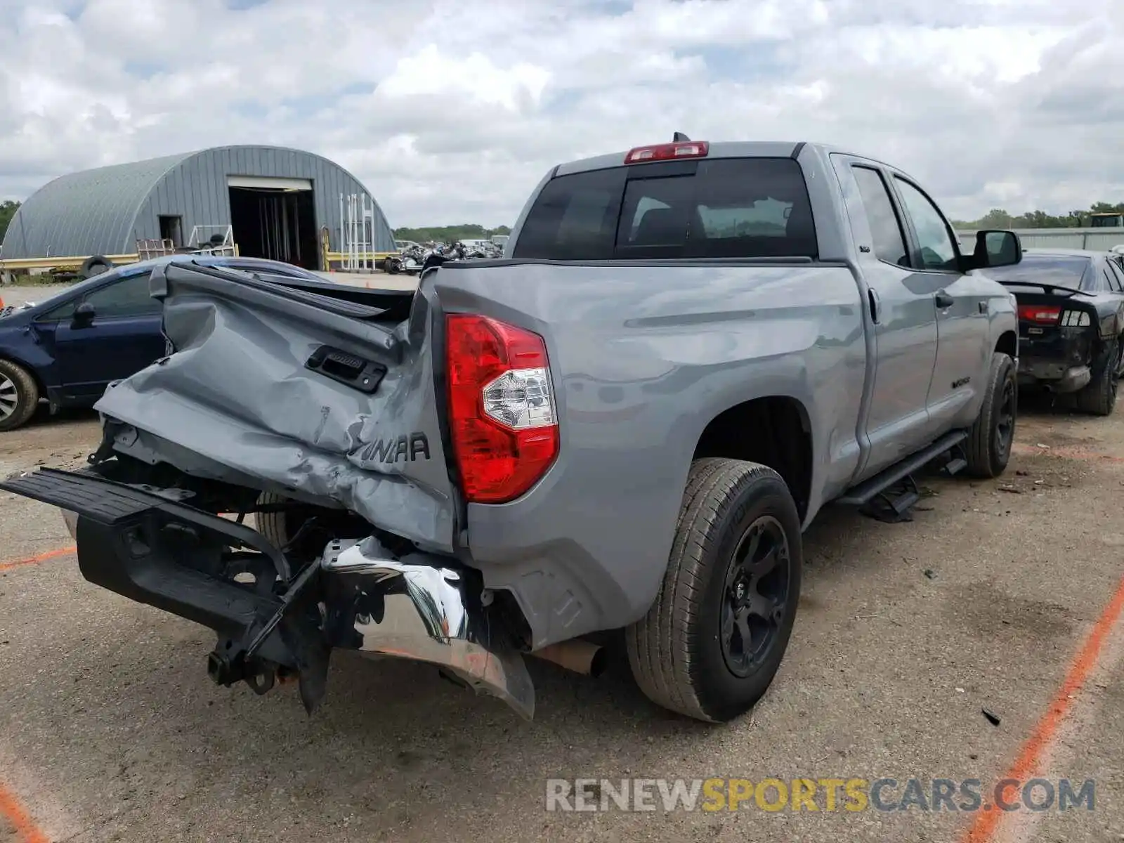 4 Photograph of a damaged car 5TFUY5F15LX953287 TOYOTA TUNDRA 2020