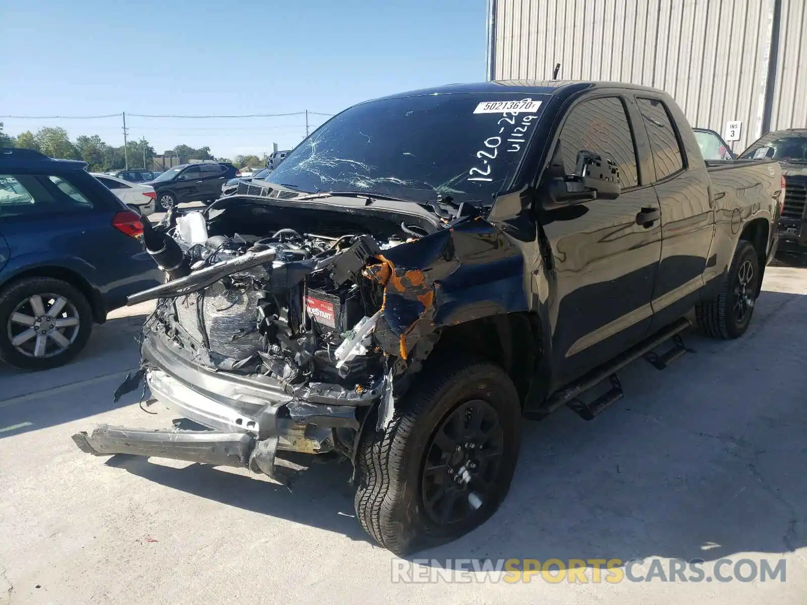 2 Photograph of a damaged car 5TFUY5F17LX888166 TOYOTA TUNDRA 2020