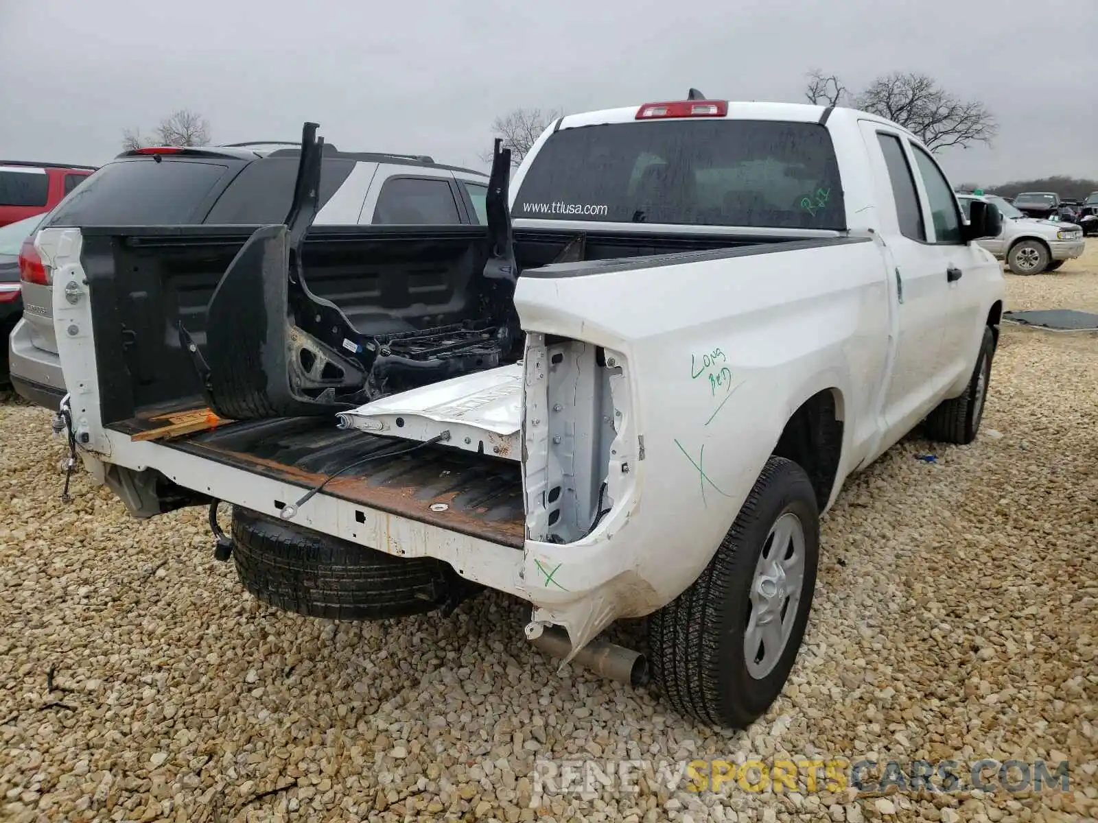 4 Photograph of a damaged car 5TFUY5F17LX950827 TOYOTA TUNDRA 2020