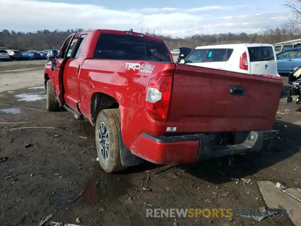 3 Photograph of a damaged car 5TFUY5F18LX885891 TOYOTA TUNDRA 2020