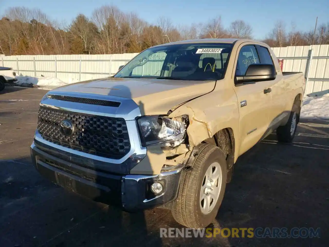 2 Photograph of a damaged car 5TFUY5F18LX927203 TOYOTA TUNDRA 2020