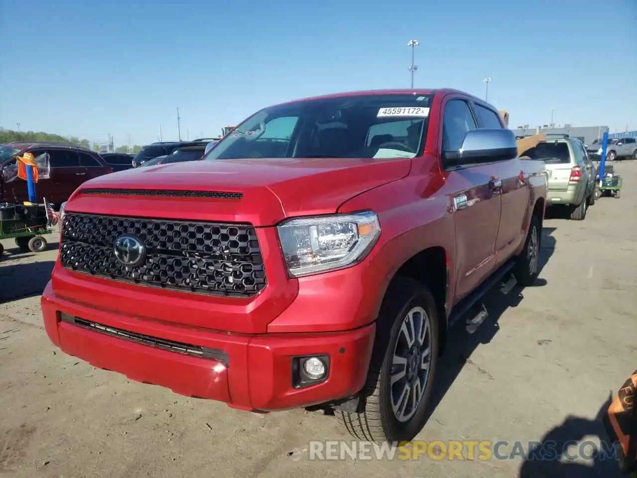 2 Photograph of a damaged car 5TFAY5F14MX030108 TOYOTA TUNDRA 2021