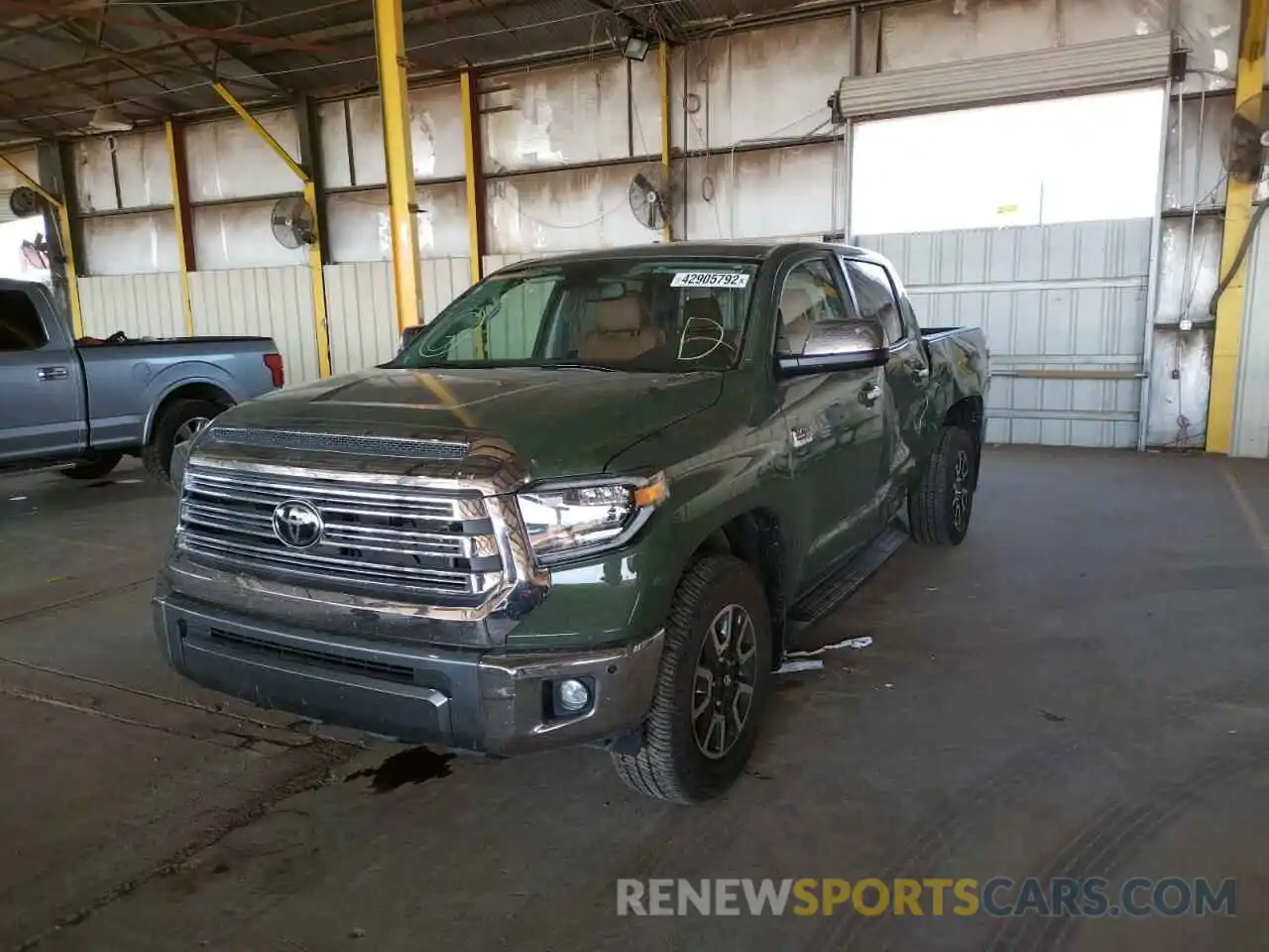 2 Photograph of a damaged car 5TFAY5F14MX987760 TOYOTA TUNDRA 2021