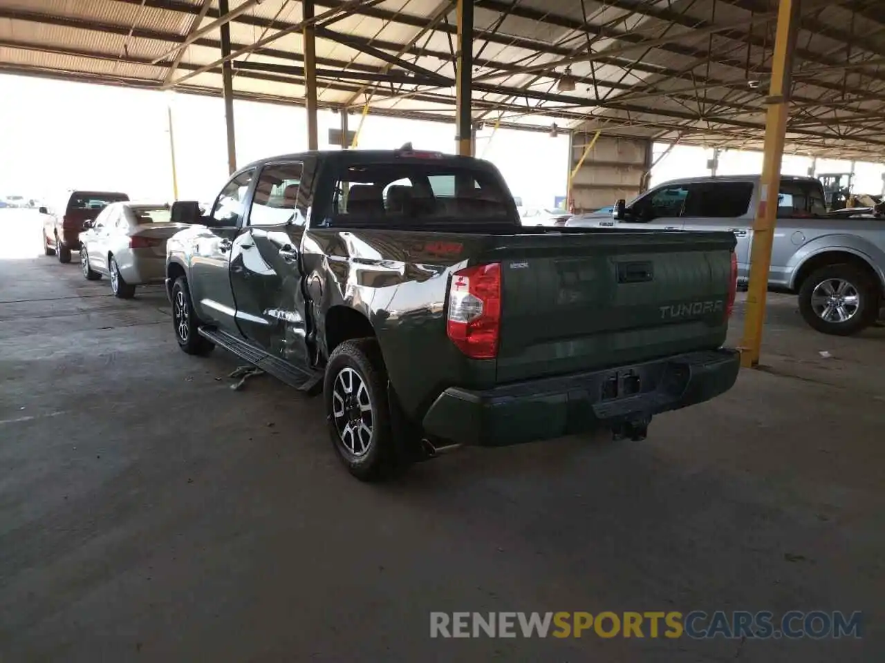 3 Photograph of a damaged car 5TFAY5F14MX987760 TOYOTA TUNDRA 2021