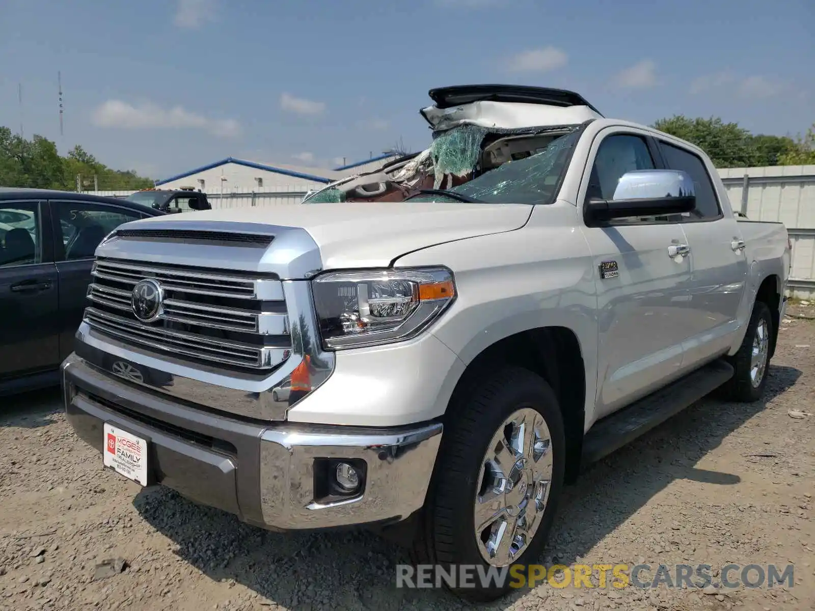 2 Photograph of a damaged car 5TFAY5F16MX028098 TOYOTA TUNDRA 2021