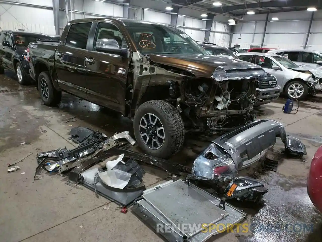 1 Photograph of a damaged car 5TFAY5F17MX026778 TOYOTA TUNDRA 2021