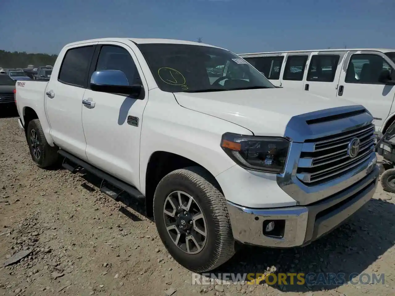 1 Photograph of a damaged car 5TFAY5F19MX017838 TOYOTA TUNDRA 2021