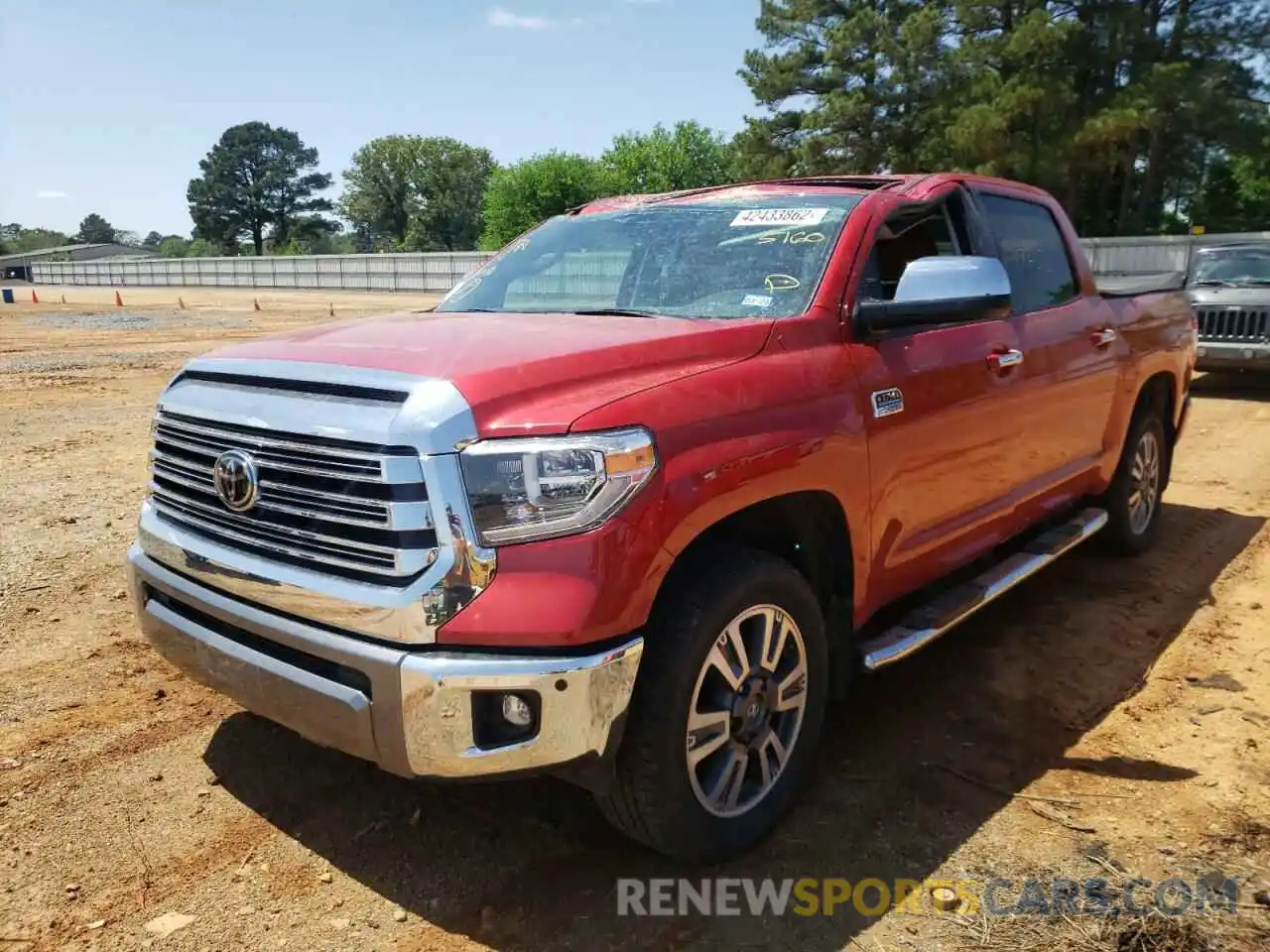 2 Photograph of a damaged car 5TFAY5F19MX995160 TOYOTA TUNDRA 2021