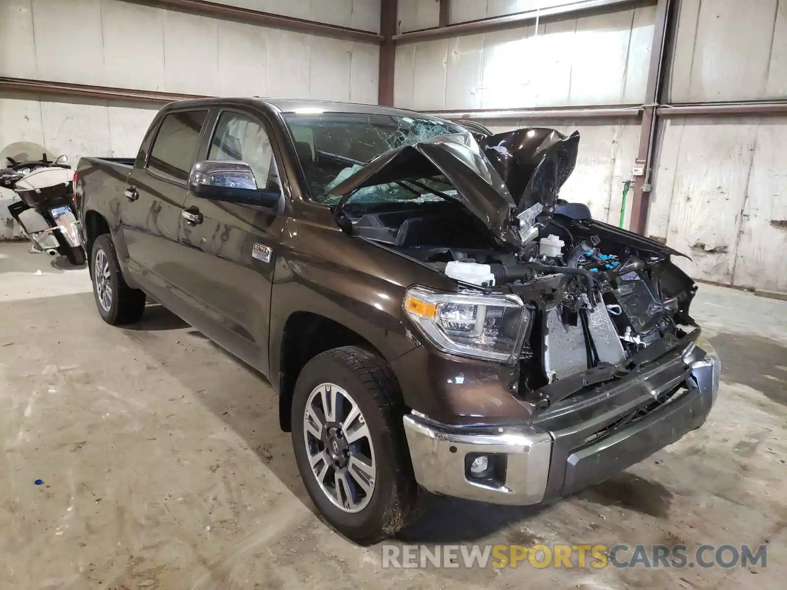 1 Photograph of a damaged car 5TFAY5F1XMX007125 TOYOTA TUNDRA 2021