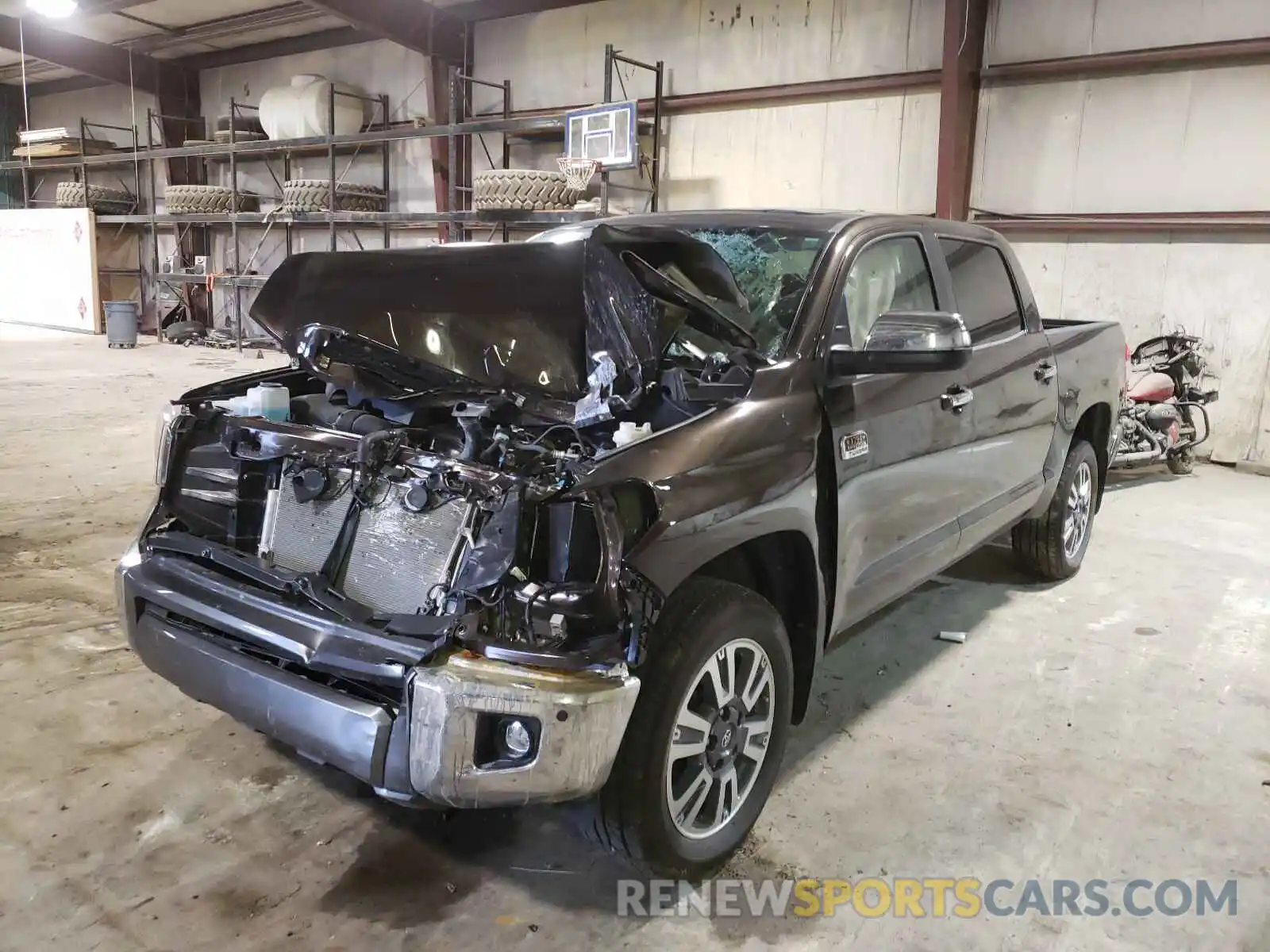 2 Photograph of a damaged car 5TFAY5F1XMX007125 TOYOTA TUNDRA 2021