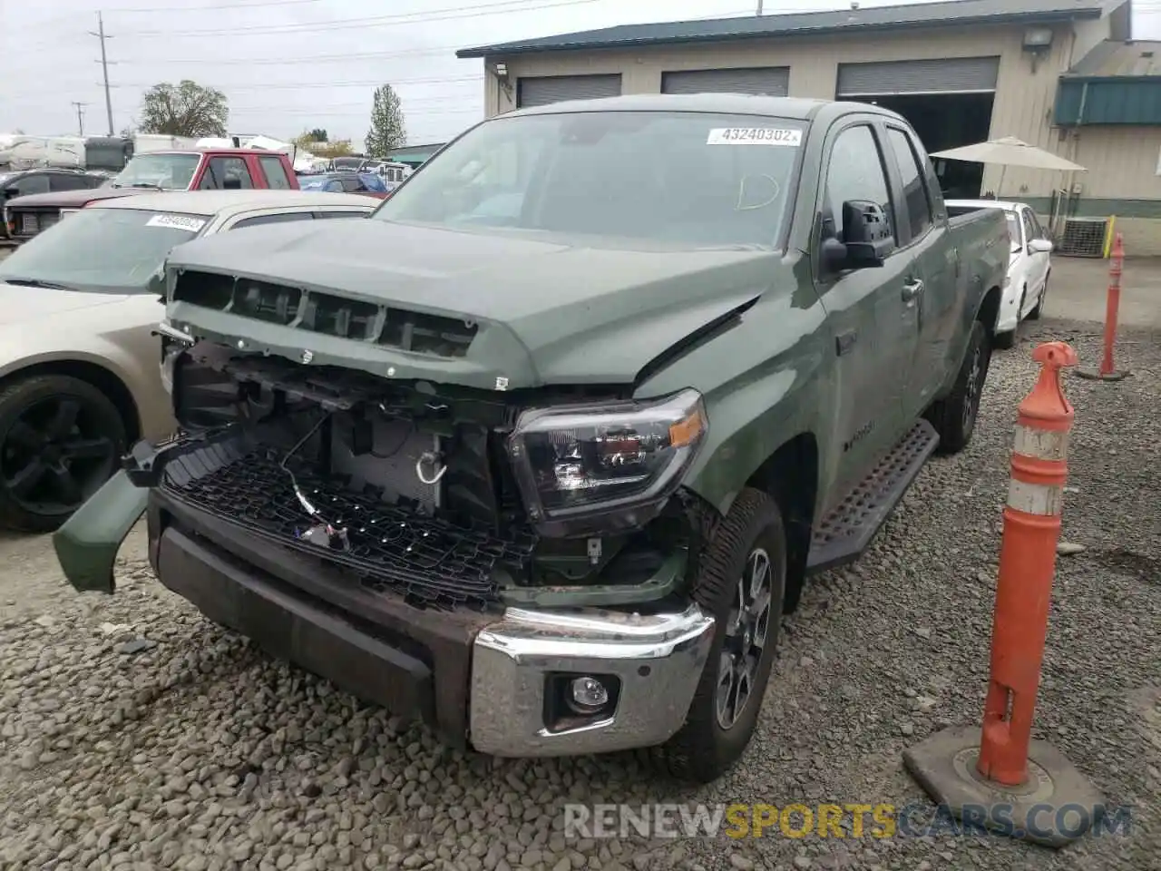 2 Photograph of a damaged car 5TFBY5F14MX025124 TOYOTA TUNDRA 2021