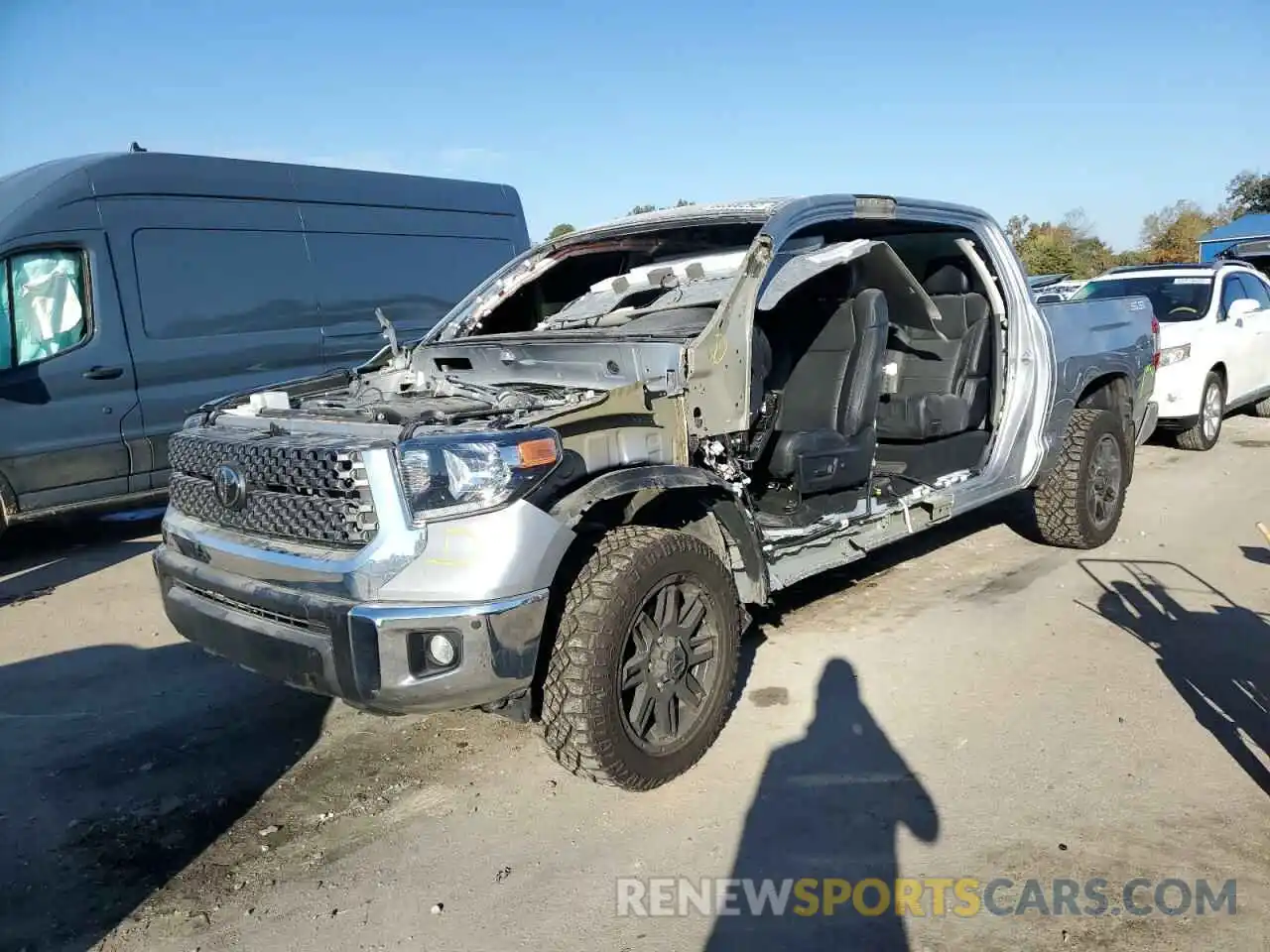 2 Photograph of a damaged car 5TFDY5F10MX038719 TOYOTA TUNDRA 2021