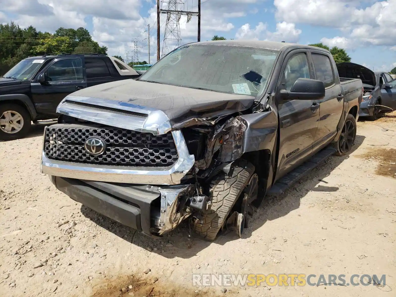 2 Photograph of a damaged car 5TFDY5F10MX967034 TOYOTA TUNDRA 2021