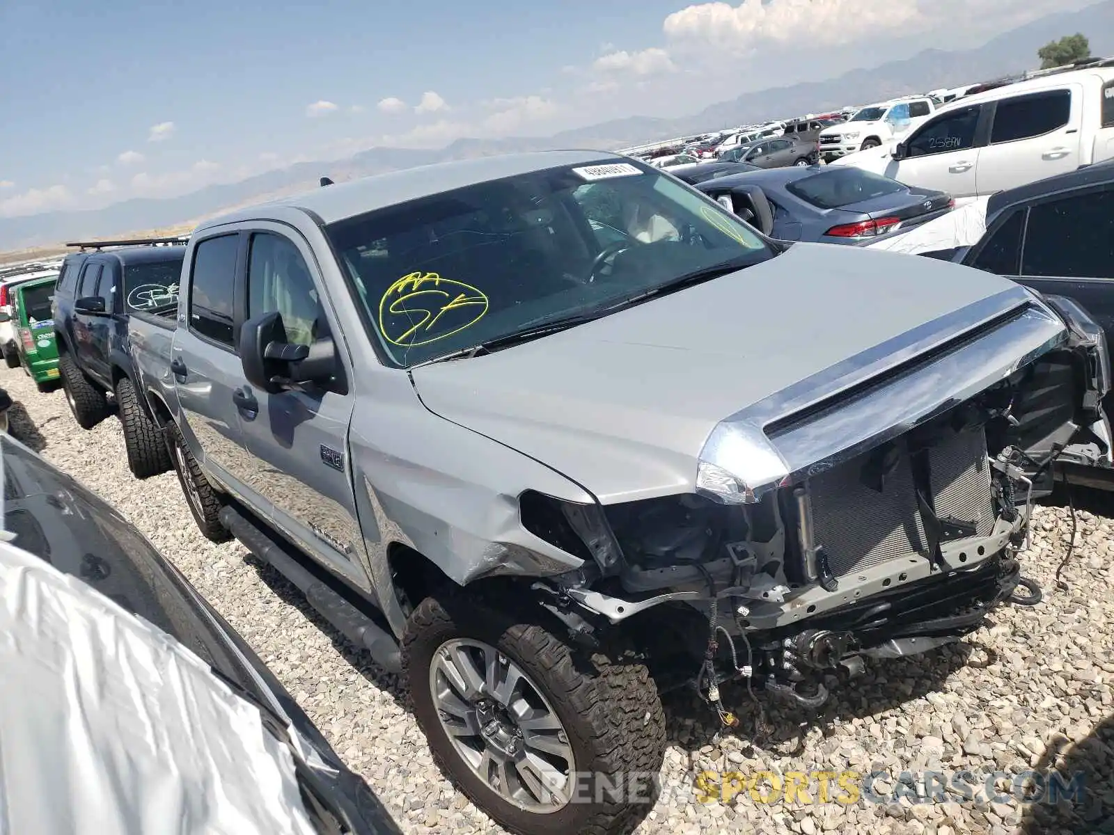 1 Photograph of a damaged car 5TFDY5F10MX967485 TOYOTA TUNDRA 2021