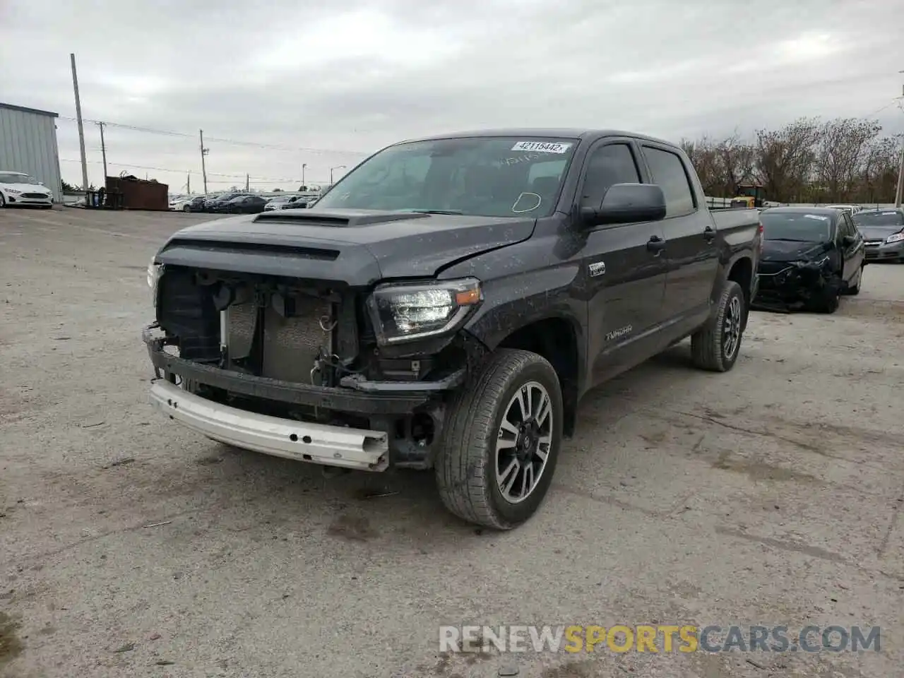 2 Photograph of a damaged car 5TFDY5F11MX993433 TOYOTA TUNDRA 2021