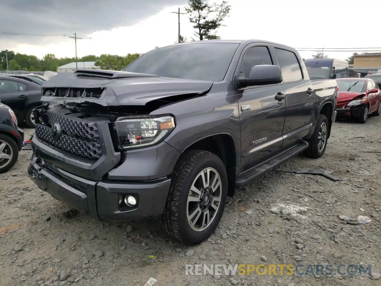 2 Photograph of a damaged car 5TFDY5F12MX976009 TOYOTA TUNDRA 2021