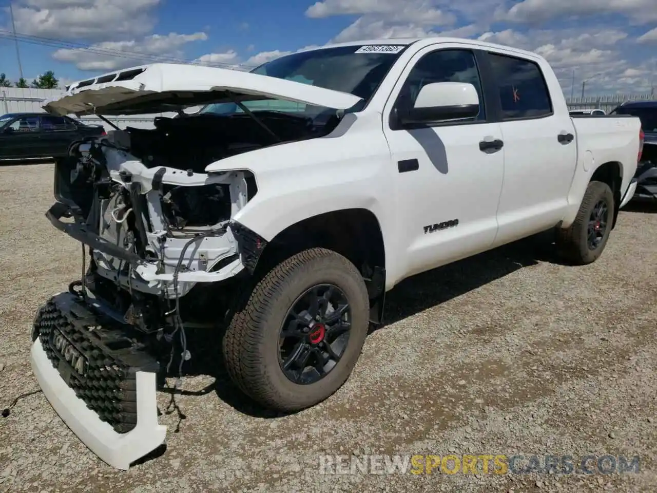 2 Photograph of a damaged car 5TFDY5F13MX014401 TOYOTA TUNDRA 2021