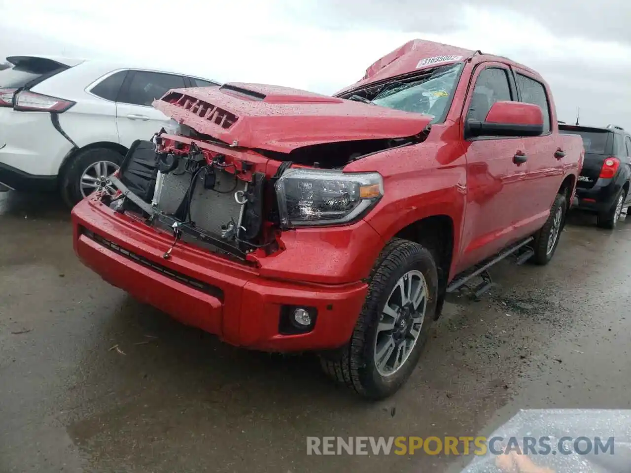 2 Photograph of a damaged car 5TFDY5F14MX975198 TOYOTA TUNDRA 2021