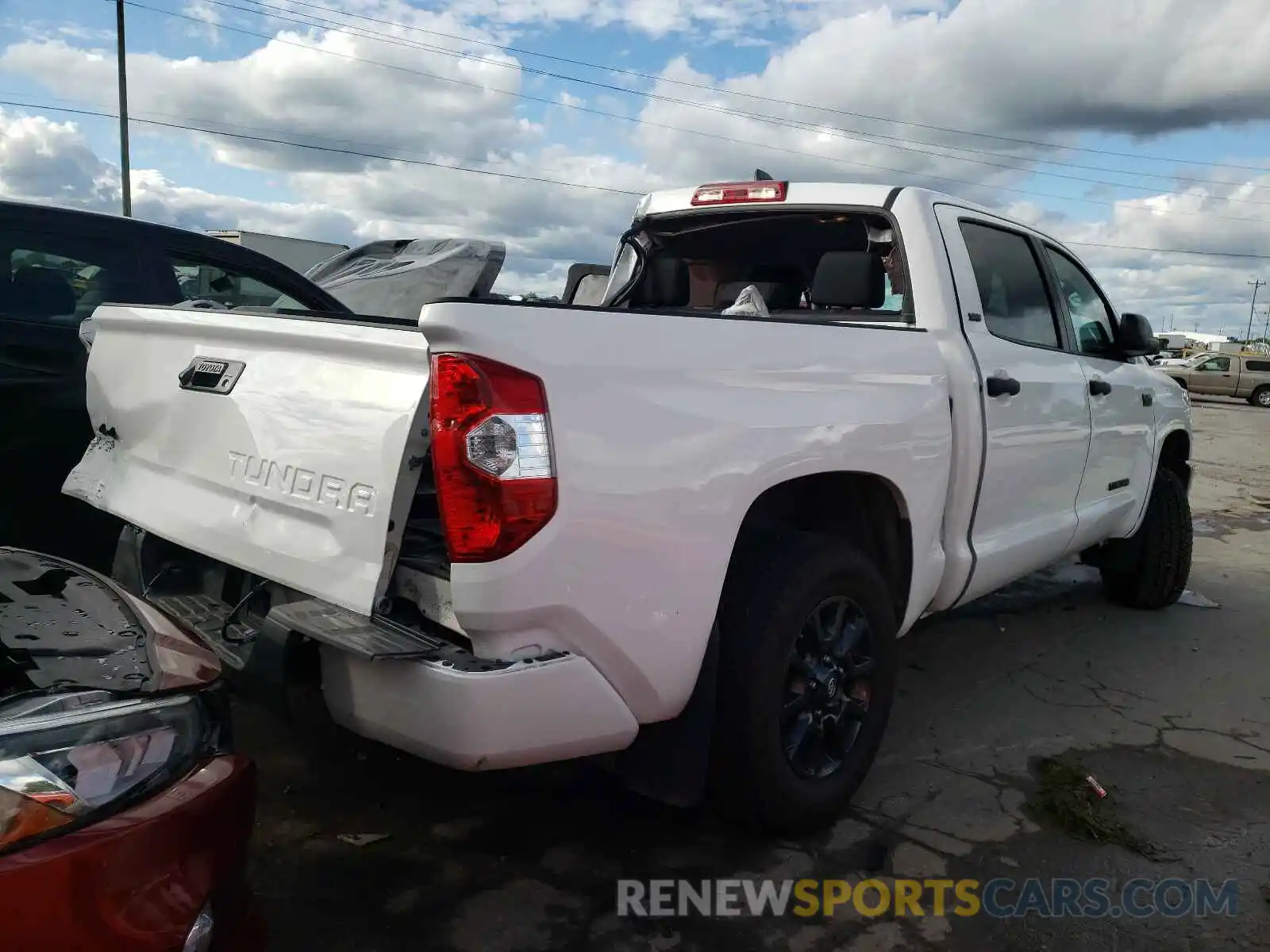 4 Фотография поврежденного автомобиля 5TFDY5F14MX978120 TOYOTA TUNDRA 2021