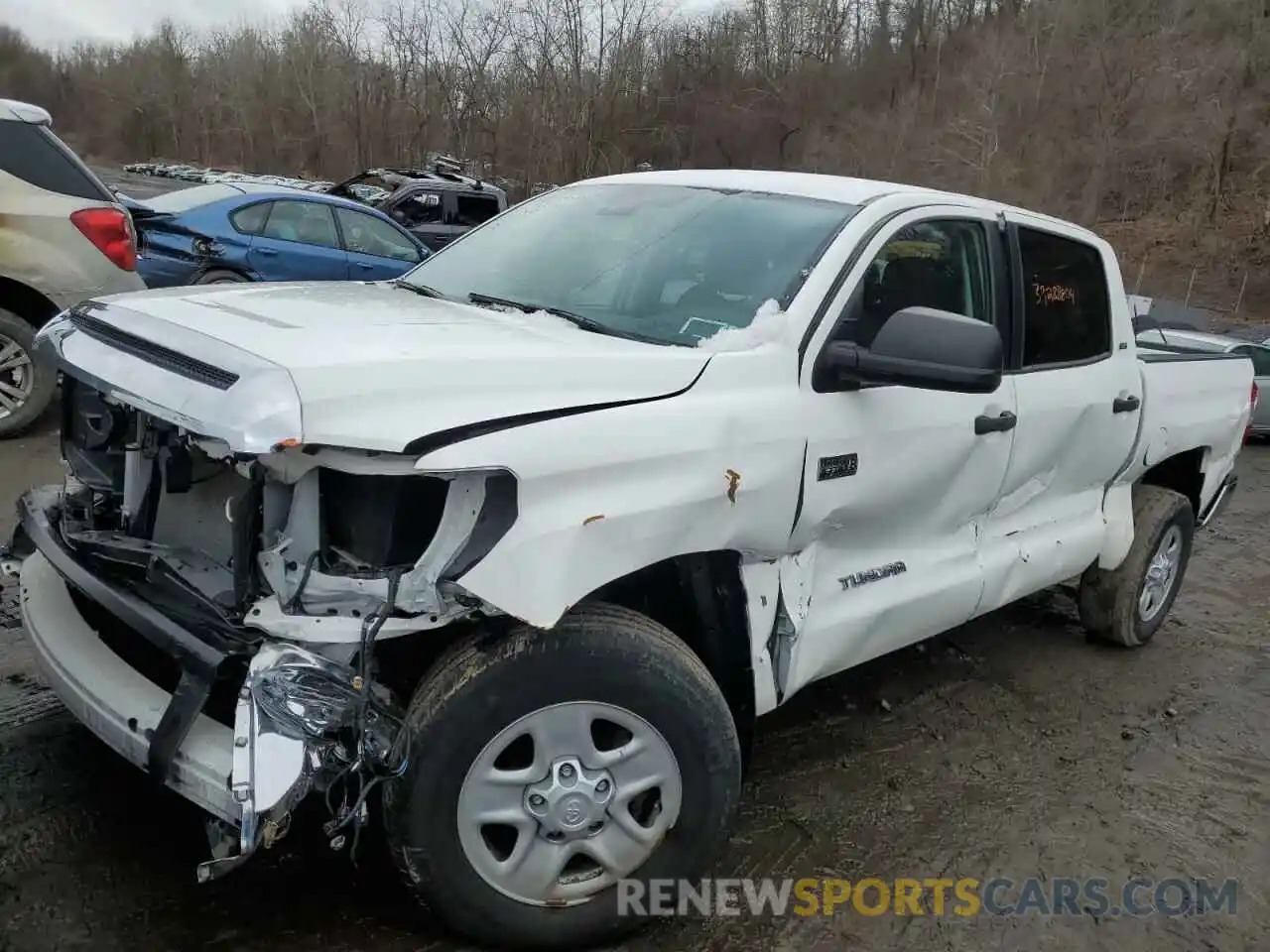 1 Photograph of a damaged car 5TFDY5F14MX984466 TOYOTA TUNDRA 2021