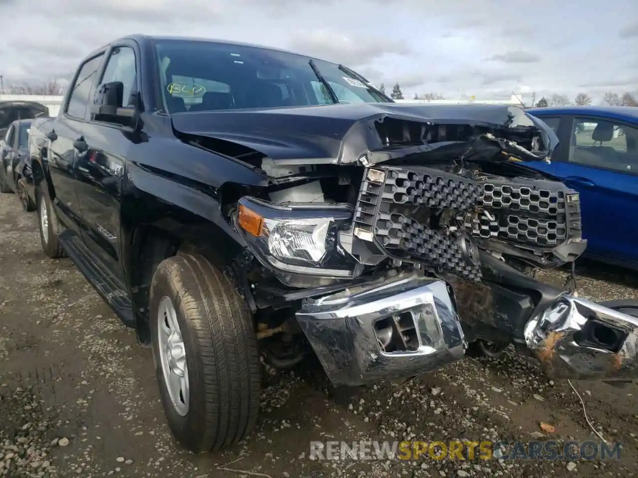 1 Photograph of a damaged car 5TFDY5F16MX017163 TOYOTA TUNDRA 2021