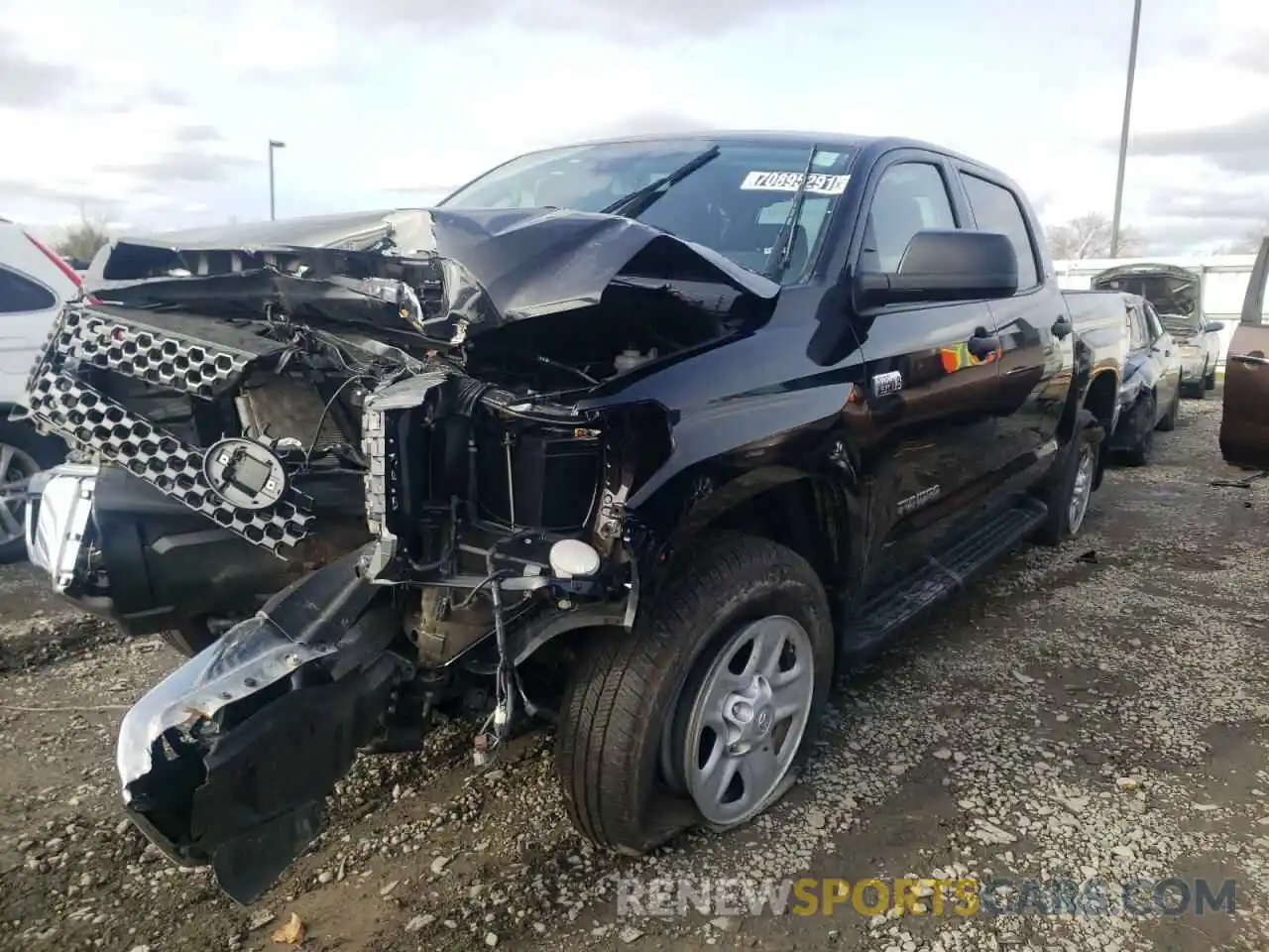 2 Photograph of a damaged car 5TFDY5F16MX017163 TOYOTA TUNDRA 2021