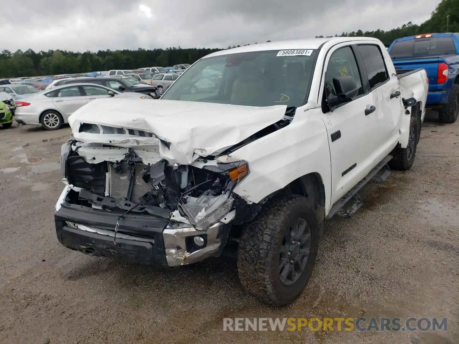 2 Photograph of a damaged car 5TFDY5F17MX019522 TOYOTA TUNDRA 2021