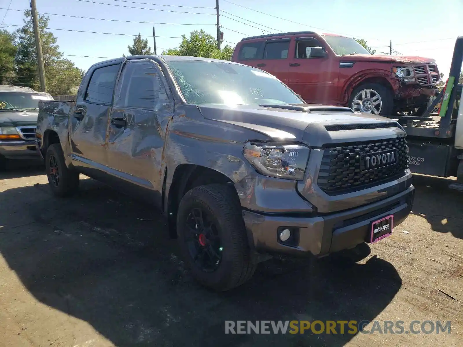 1 Photograph of a damaged car 5TFDY5F17MX978323 TOYOTA TUNDRA 2021