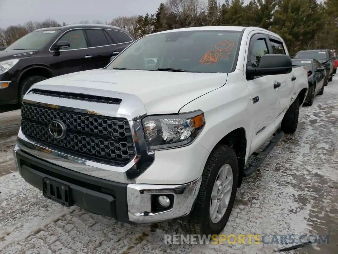 2 Photograph of a damaged car 5TFDY5F18MX014555 TOYOTA TUNDRA 2021