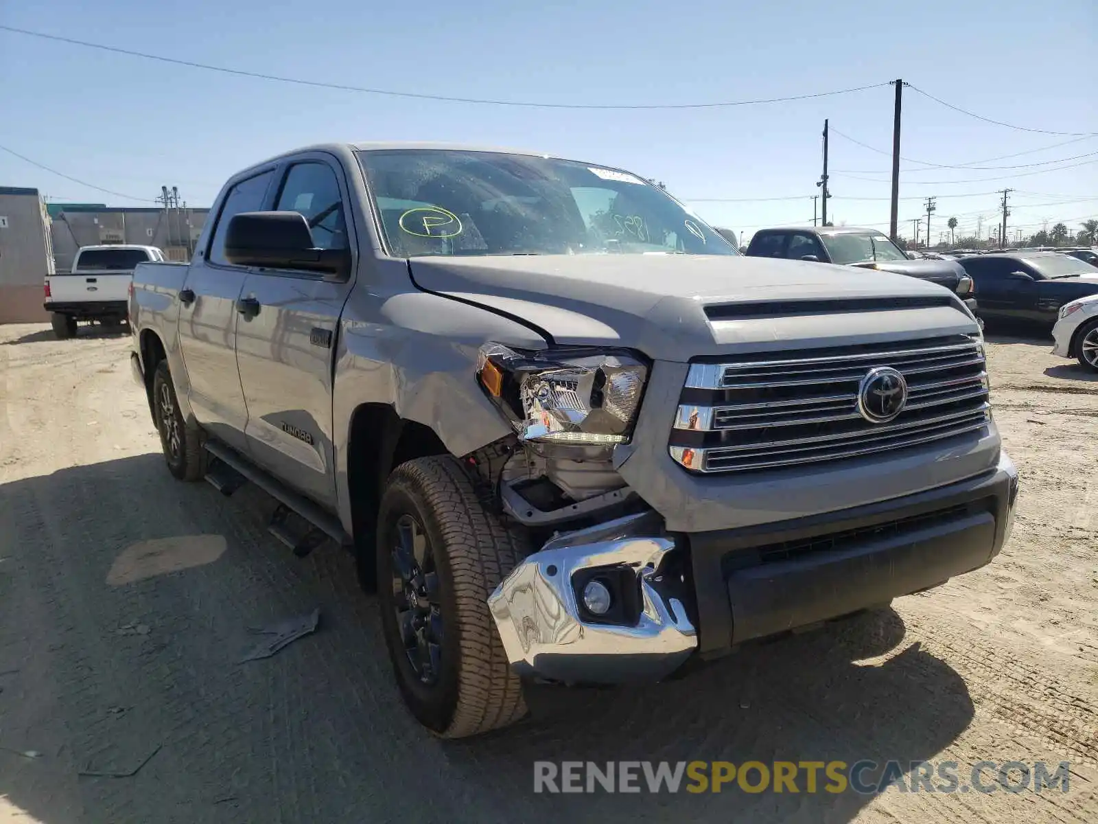 1 Photograph of a damaged car 5TFDY5F18MX018069 TOYOTA TUNDRA 2021